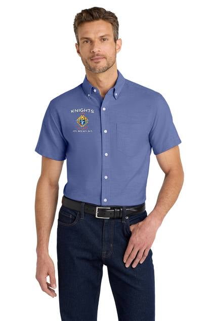 knights of columbus dress shirts Port Authority Short Sleeve Carefree Poplin Shirt